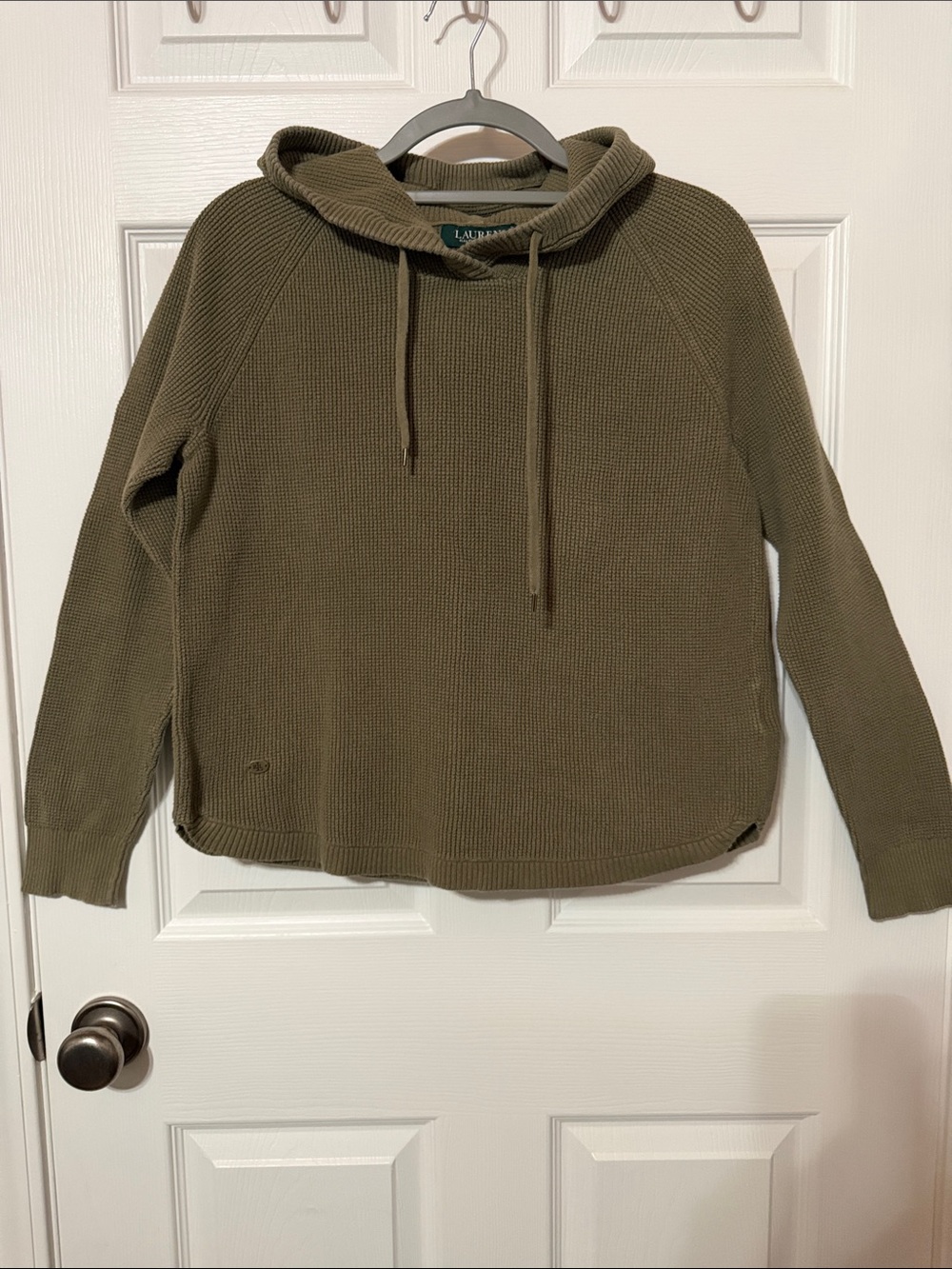 Lauren Ralph Lauren Olive Hooded Pullover